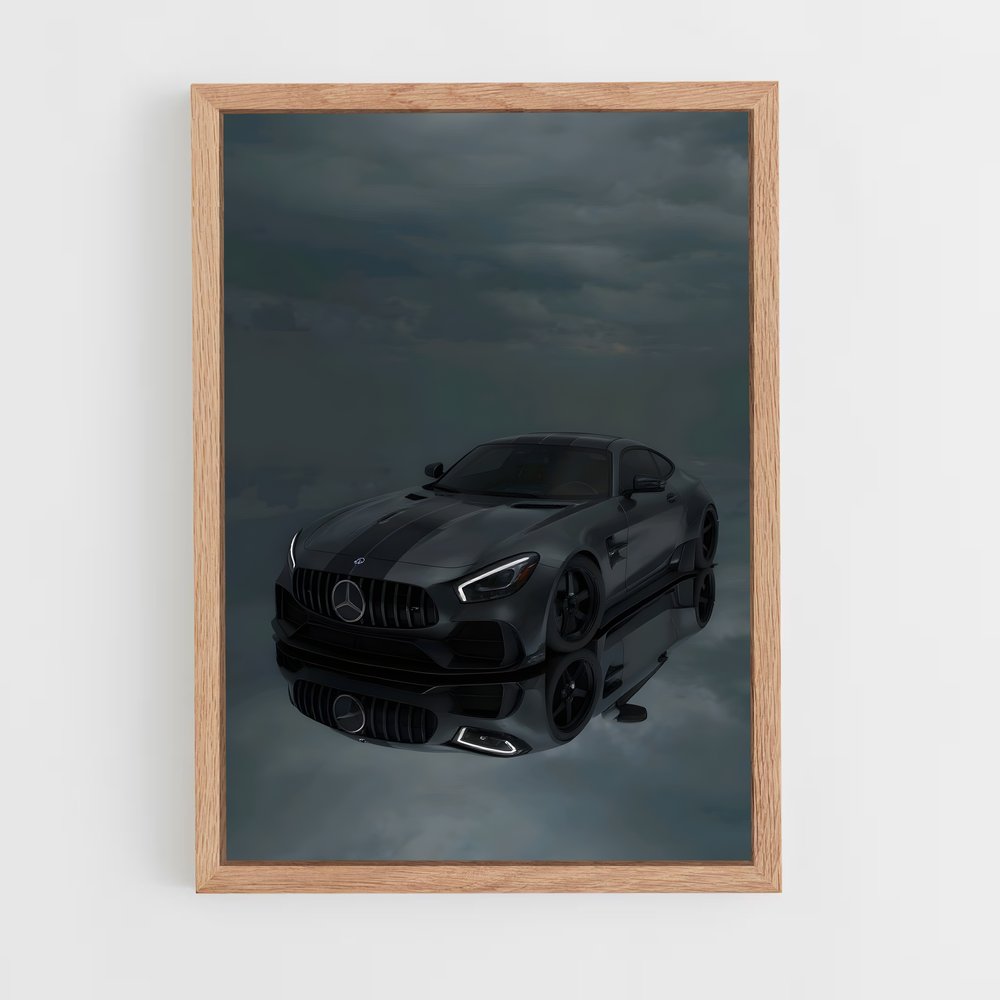 Poster Amg gt black series éclatant – affiche Mercedes (vue 4)